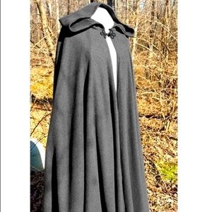 Medieval Men Fashion Hooded Cloak grey new